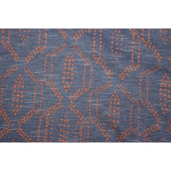 Toad & Co (Horny Toad) - Cue Cafe Wrap Dress in Blue Pattern, size Medium - Picture 10 of 11